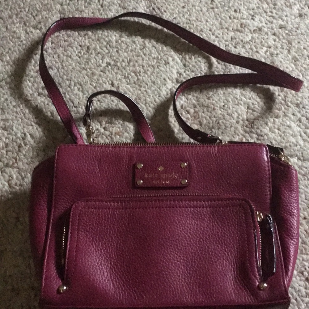 Wine colored Kate Spade Purse